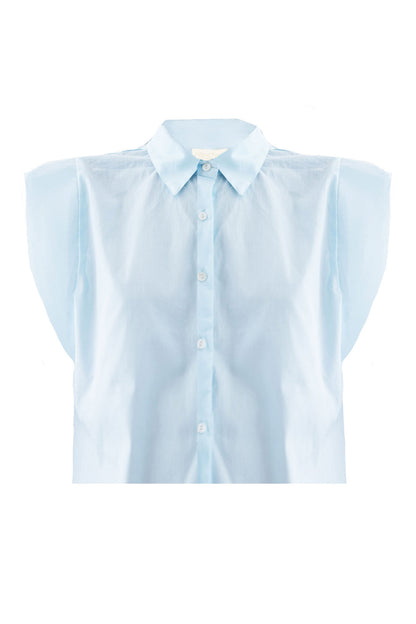 The Perfect Summer Button Down in Blue